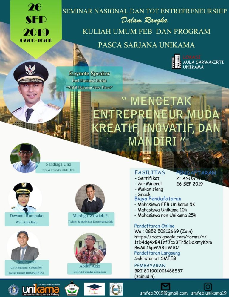 Seminar Nasional dan TOT Enterpreneurship